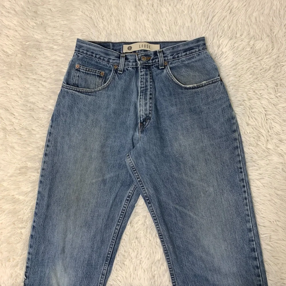 Vintage Arizona Baggy Jeans 30x33 USA Blue Pants Loose Straight Denim‎ Tag 32x34